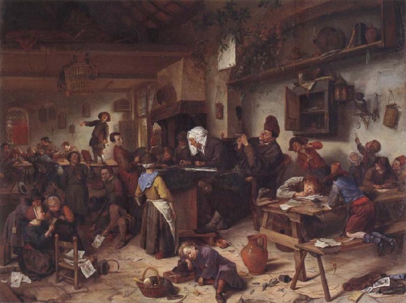 Jan Steen A Shool for boys and girls oil painting image